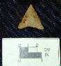     18HA133-wilke-thompson-HA-B-15-1-triangular-point.jpg - Triangular Projectile Point from Site 18HA133, Aberdeen Proving Ground, Maryland (Photograph 1 of 2)
        May 15, 2003
