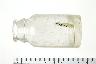     001-017.1a.JPG - Bottle, Writing on glass, "cork lip, mold blown", from site 12HU72
        
