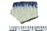     001-0739.1a.JPG - Historic rim sherd, decorated, Whiteware, blue shell edge, from site 12WB116
        

