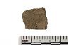     001-049.1a.JPG - Prehistoric rim sherd, decorated, Cord wrapped, squared lip, incised neck, shell and grog tempered, from site 12SP284
        
