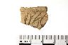     001-038.1a.JPG - Prehistoric rim sherd, decorated, from site Unknown
        
