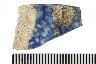     001-008.1a.JPG - Historic rim sherd, decorated, Blue transfer ironstone, from site 46CB41
        
