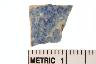     001-100.1a.JPG - Historic body sherd, decorated, Blue sponge ironstone, from site 46CB41
        
